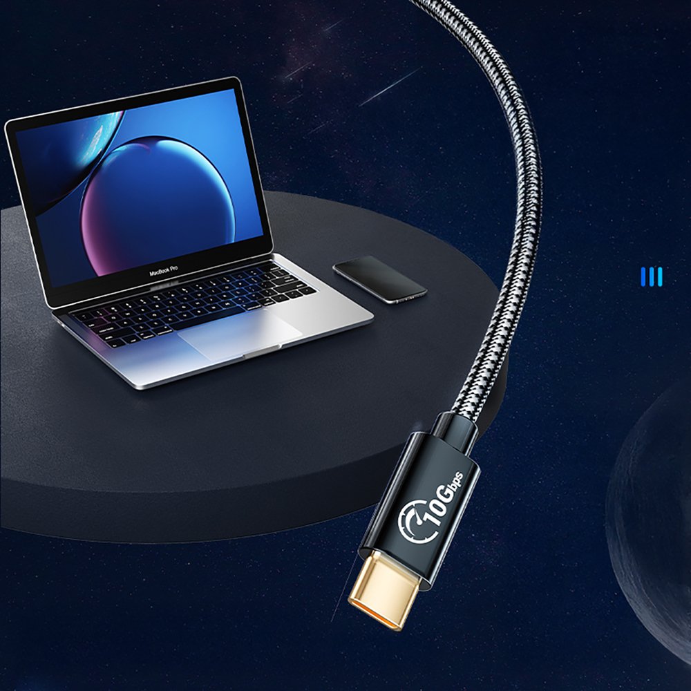 Orico CAF31 USB-C – USB-A 3.1 Gen 2 OTG adapteris 10 Gbps, 1 m – juodas - Image 5