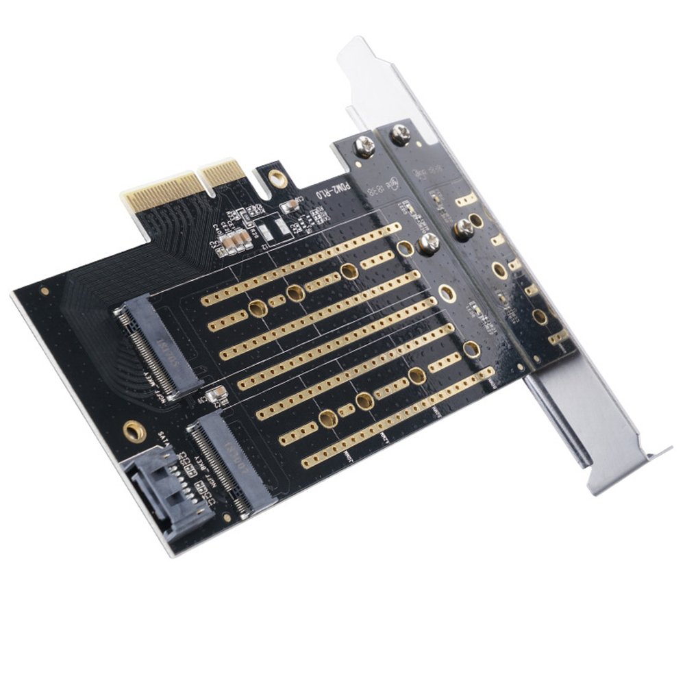 Orico PDM2 PCI-E 3.0 x4 išplėtimo plokštė M.2 NVMe ir SATA diskams – juoda - Image 4