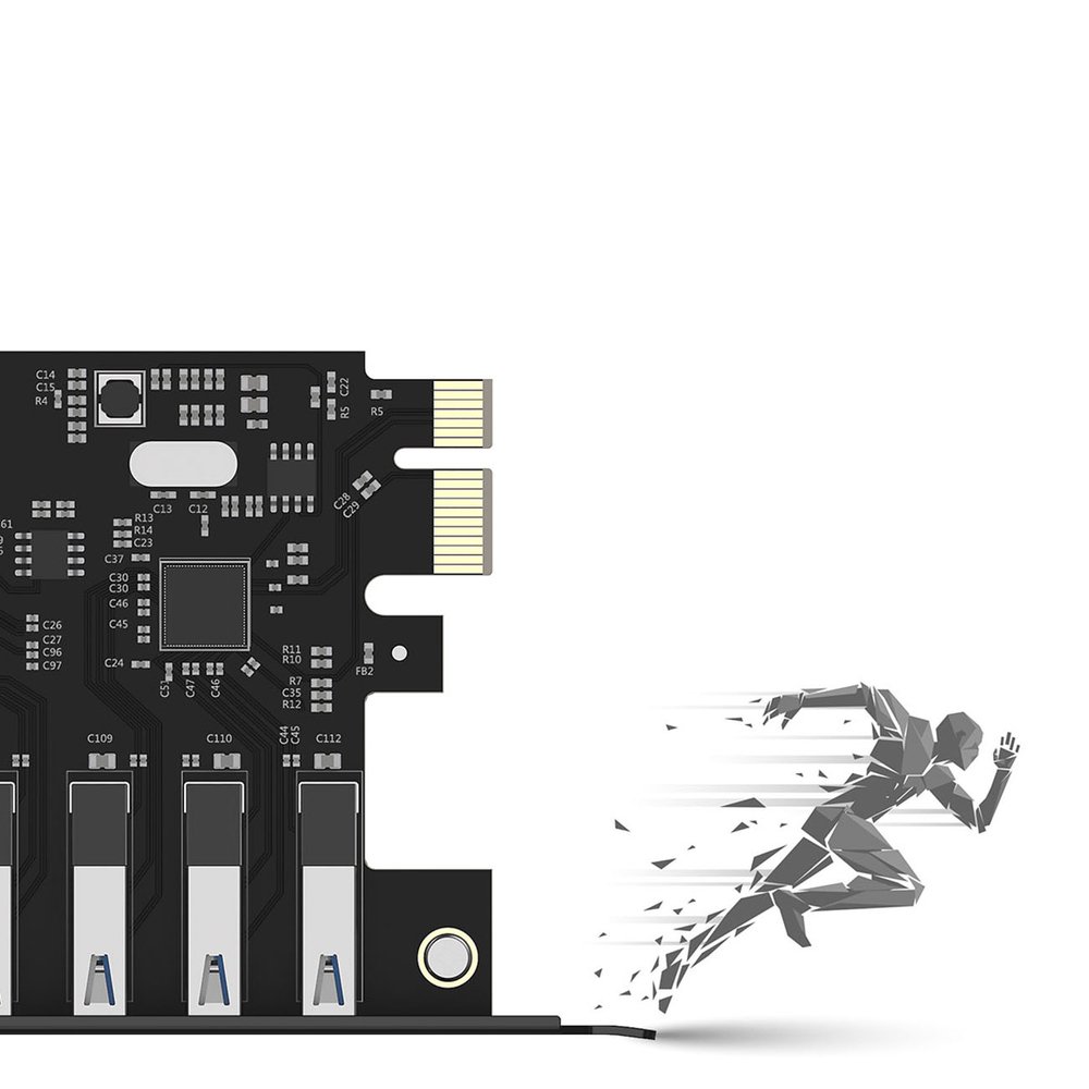 Orico PVU3 PCI-E išplėtimo plokštė su 7×USB 3.0 – juoda - Image 12