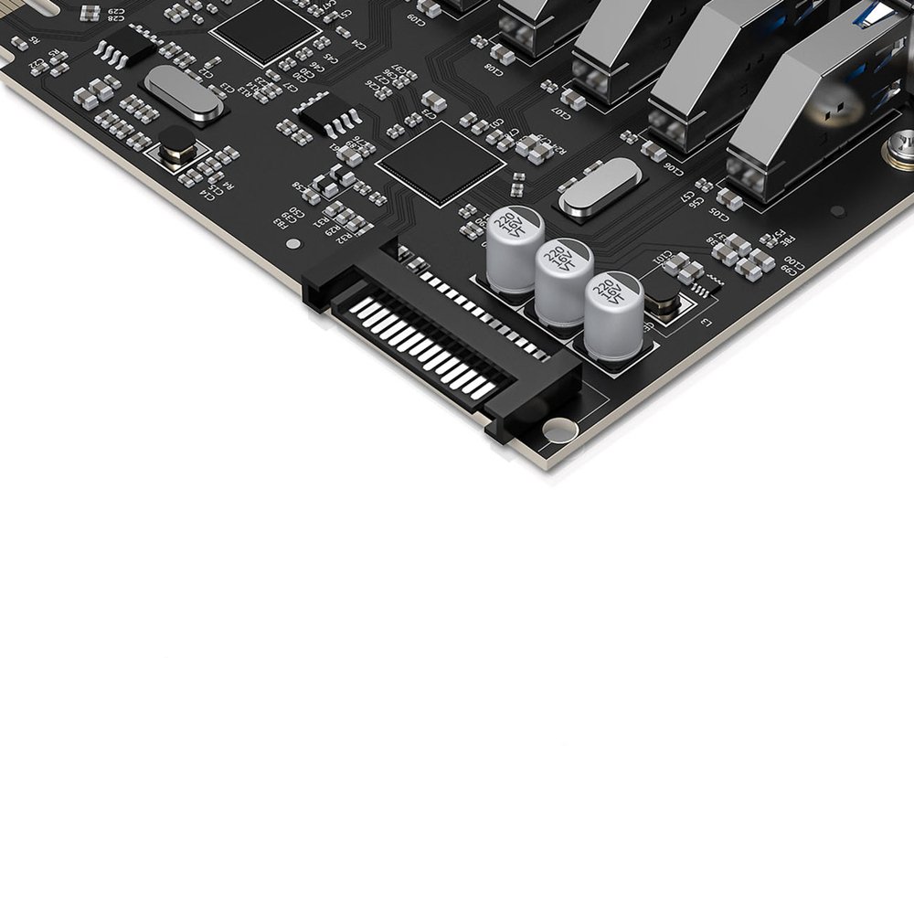 Orico PVU3 PCI-E išplėtimo plokštė su 7×USB 3.0 – juoda - Image 13