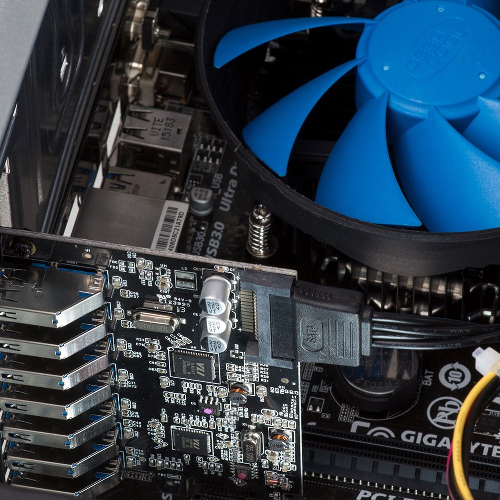 Orico PVU3 PCI-E išplėtimo plokštė su 7×USB 3.0 – juoda - Image 16