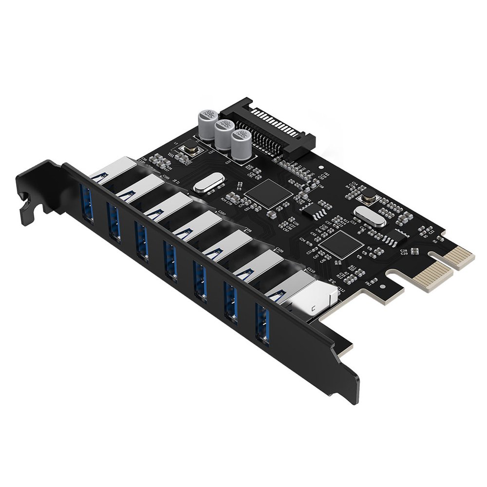 Orico PVU3 PCI-E išplėtimo plokštė su 7×USB 3.0 – juoda - Image 4