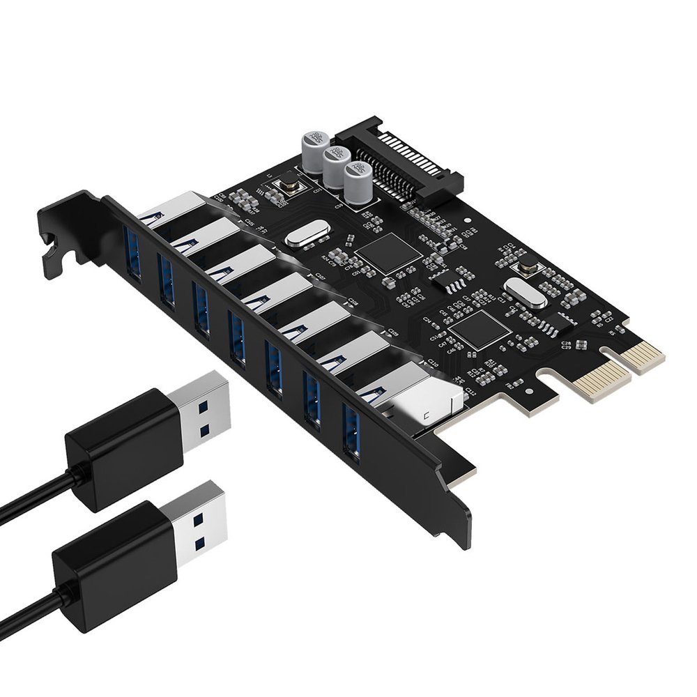 Orico PVU3 PCI-E išplėtimo plokštė su 7×USB 3.0 – juoda - Image 7