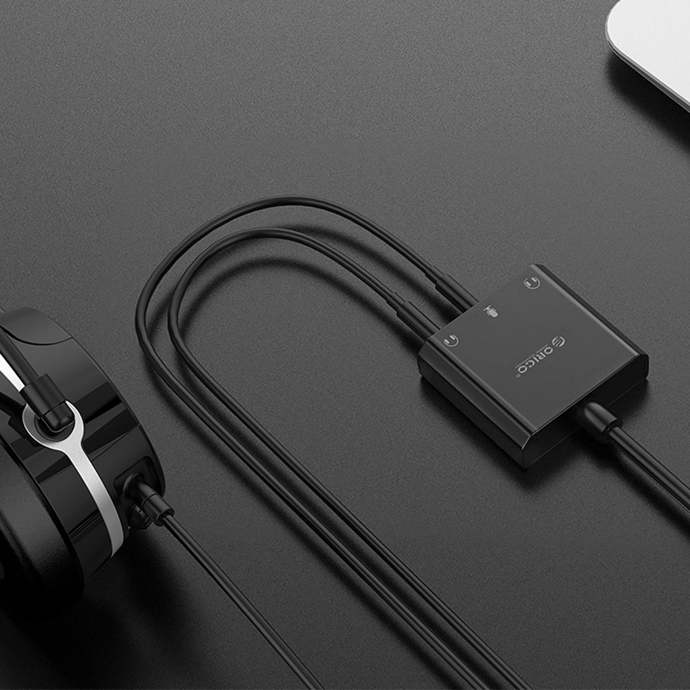 Orico SKT3 išorinė USB-A garso plokštė – juoda - Image 5