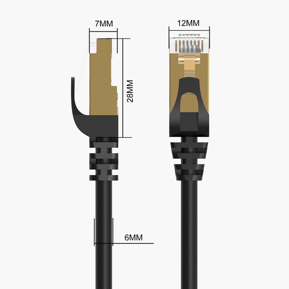 Orico PUG-C7 CAT7 RJ45 tinklo kabelis 10 Gbps, 10 m – juodas - Image 5