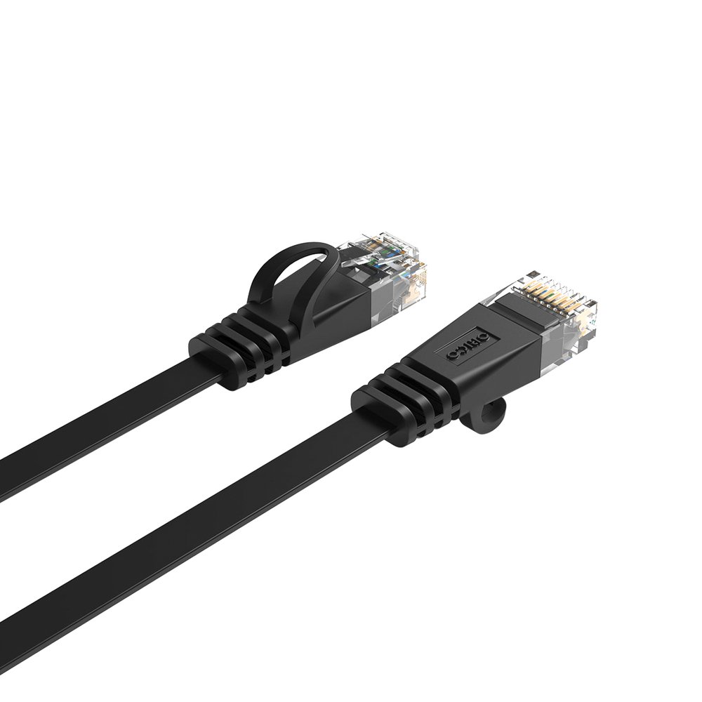 Orico PUG-C7B CAT7 plokščias RJ45 tinklo kabelis 10 Gbps, 3 m – juodas - Image 4
