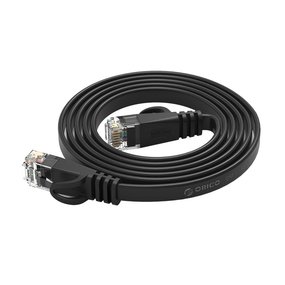 Orico PUG-C7B CAT7 plokščias RJ45 tinklo kabelis 10 Gbps, 5 m – juodas - Image 6