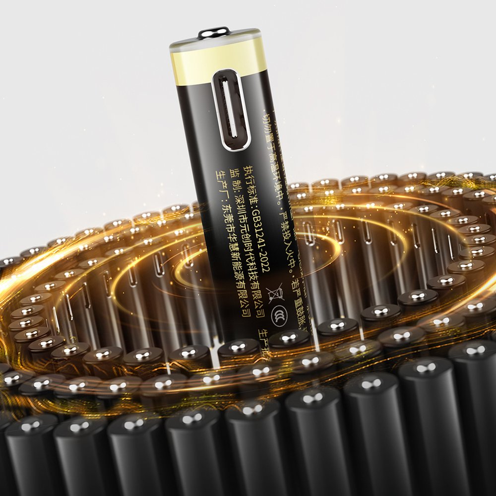 Orico Ener-G EG7C 1,5 V 500 mWh AAA ličio USB-C įkraunamos baterijos, 2 vnt. - Image 3