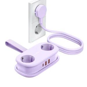 Orico AP3 20W GaN 5in1 Power Strip 2x AC + 2x USB-A + 1x USB-C - Purple