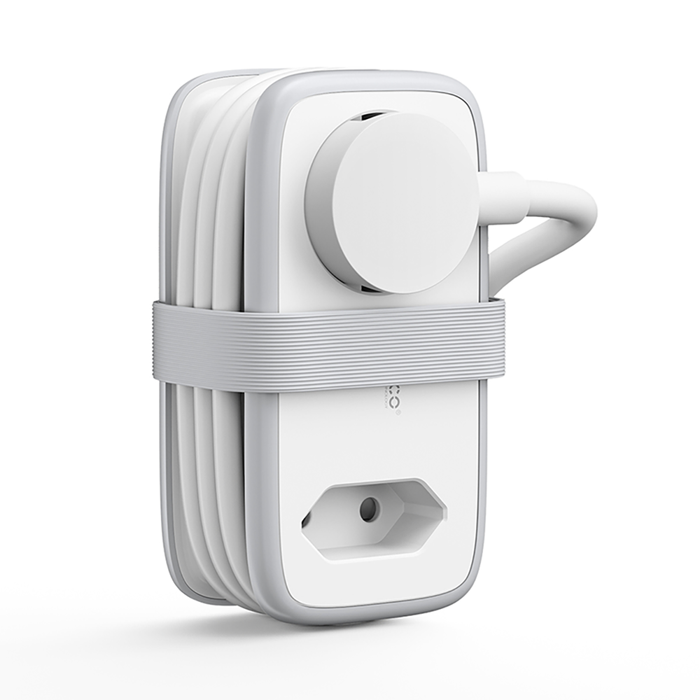 Orico APP 15.5W 5in1 Power Strip 2x AC + 2x USB-A + 1x USB-C - White