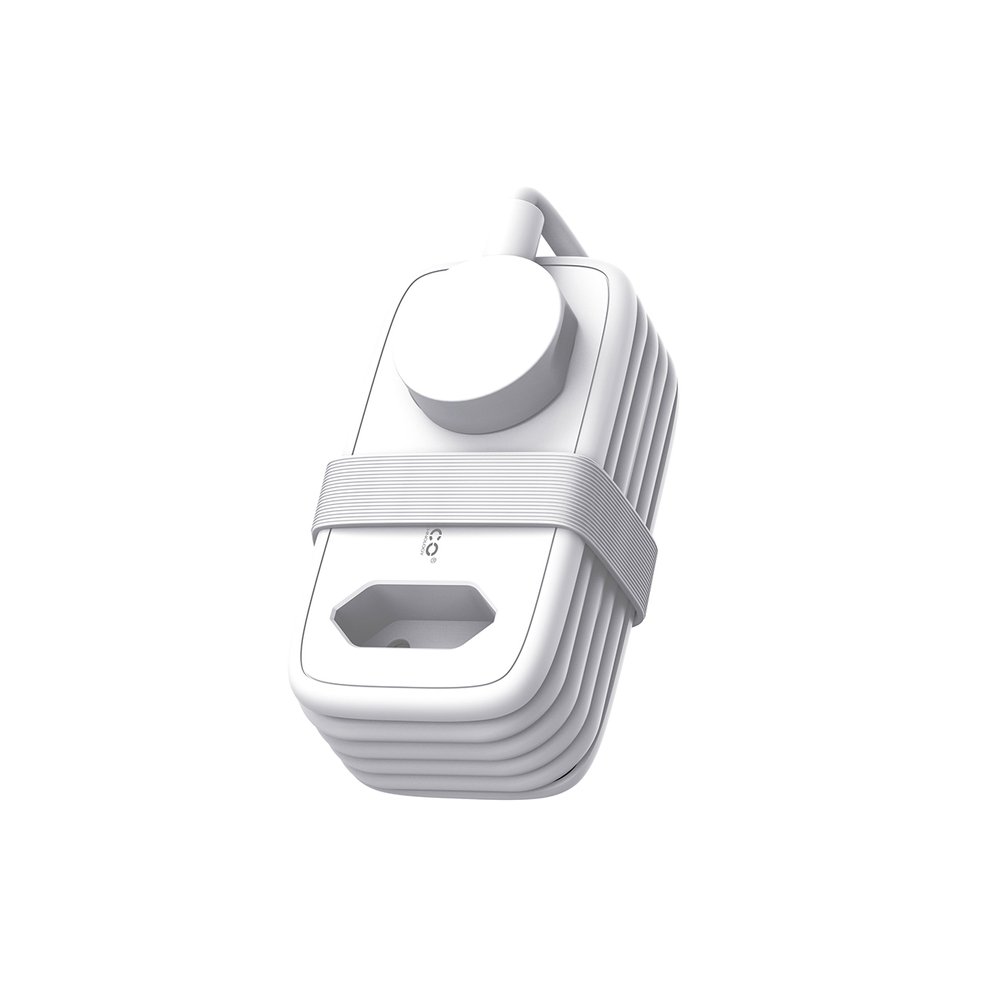Orico APP 15,5 W 5 viename maitinimo ilgintuvas su 2×AC, 2×USB-A ir 1×USB-C – baltas - Image 2