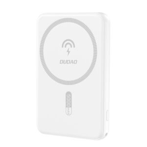 Dudao K14S Magnetic Power Bank 20W 5000mAh 1x USB-A 1x USB-C - White