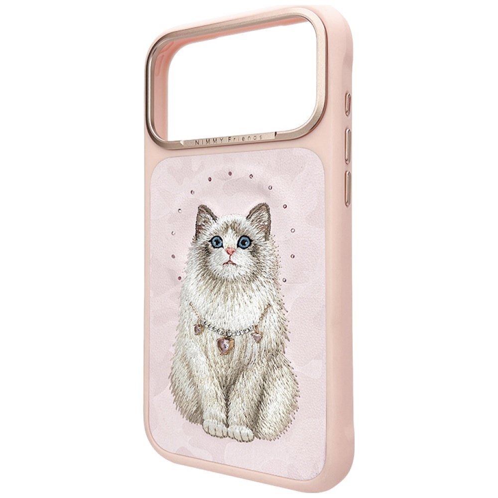 Nimmy Lucky Fashion Cat MagSafe dėklas iPhone 17 Pro Max – rožinis - Image 2