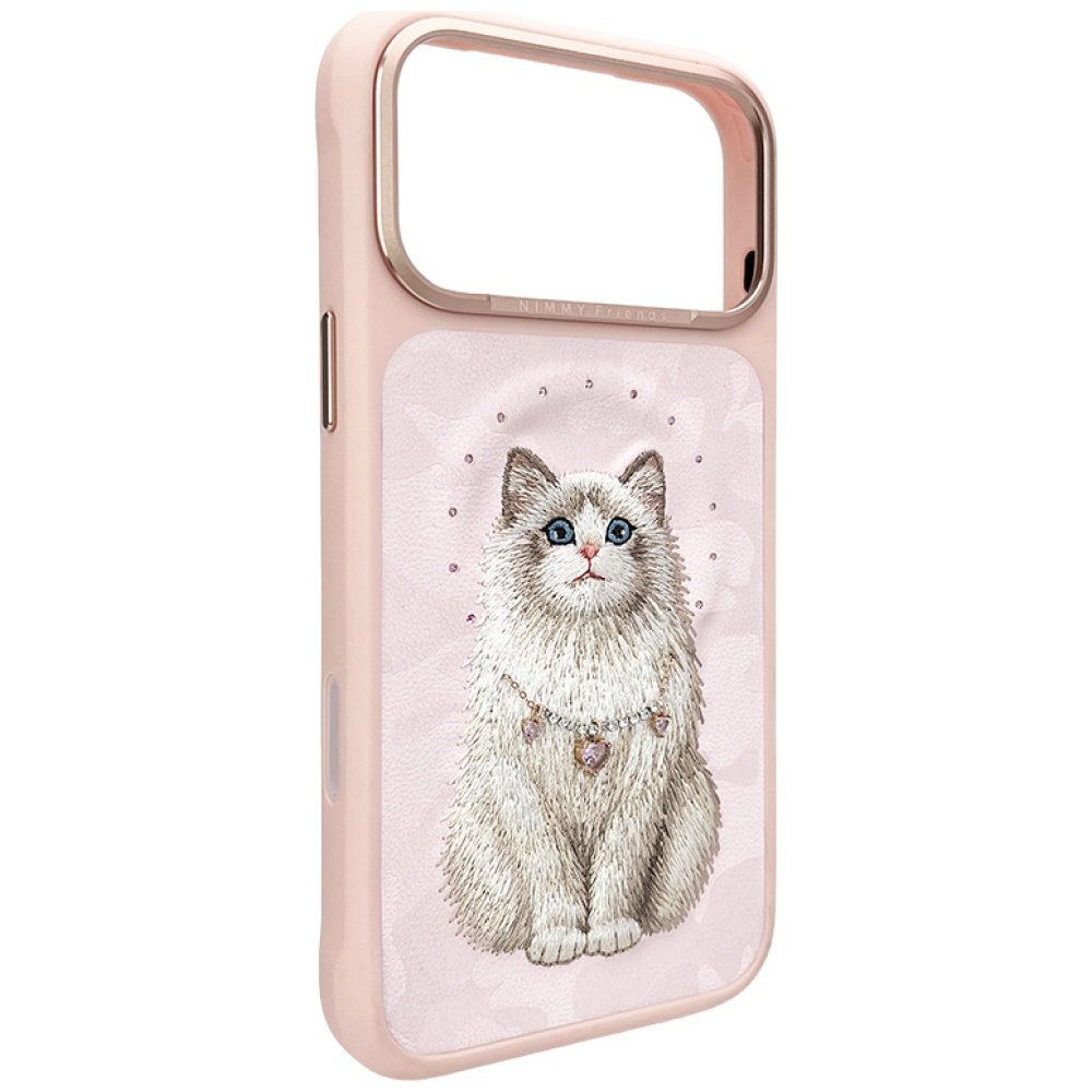 Nimmy Lucky Fashion Cat MagSafe dėklas iPhone 17 Pro Max – rožinis - Image 3