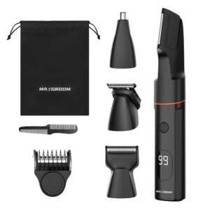 MAXGROOM LK-881 multifunctional trimmer with replaceable tips - black