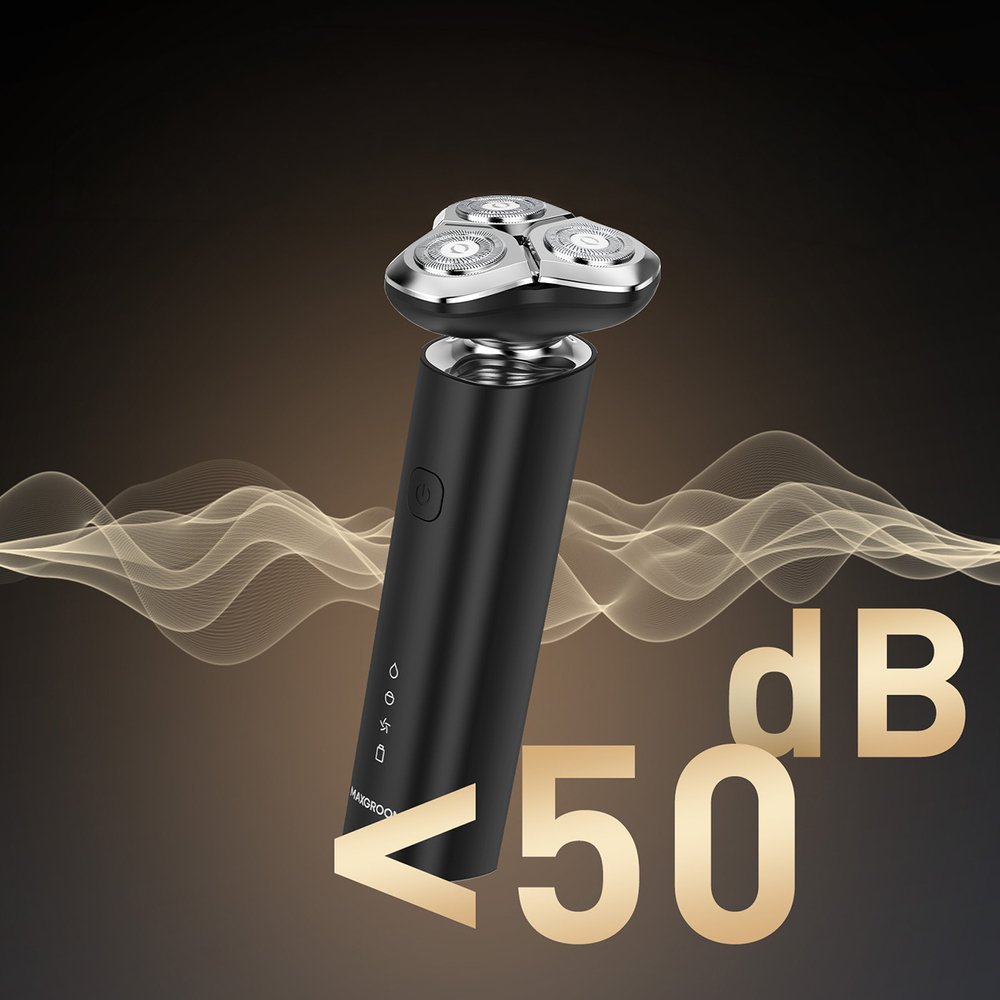 MAXGROOM BS-8012A 3 viename elektrinė skutimosi mašinėlė – juoda - Image 8