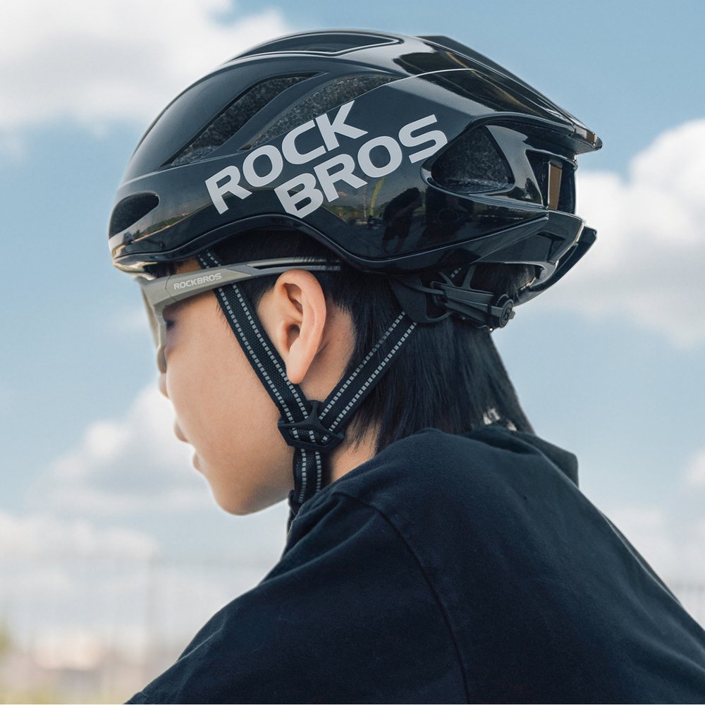 Rockbros TS-42 lengvas dviračio šalmas 58–62 cm – juodas - Image 5