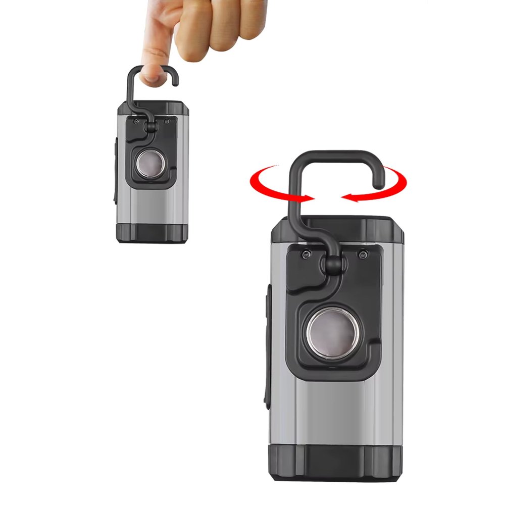 Wozinsky WLR-15W darbinis šviestuvas 15 W, 1500 lm, CREE, IPX6 su išorinės baterijos funkcija – pilkas - Image 9