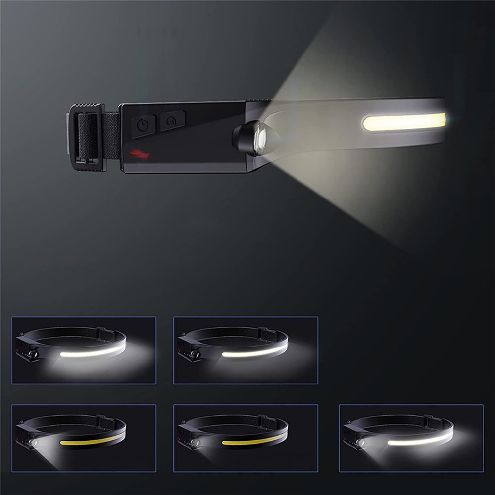 Wozinsky WLC-1200 LED galvos žibintas 350 lm, CREE, IPX4 su judesio jutikliu – juodas - Image 7