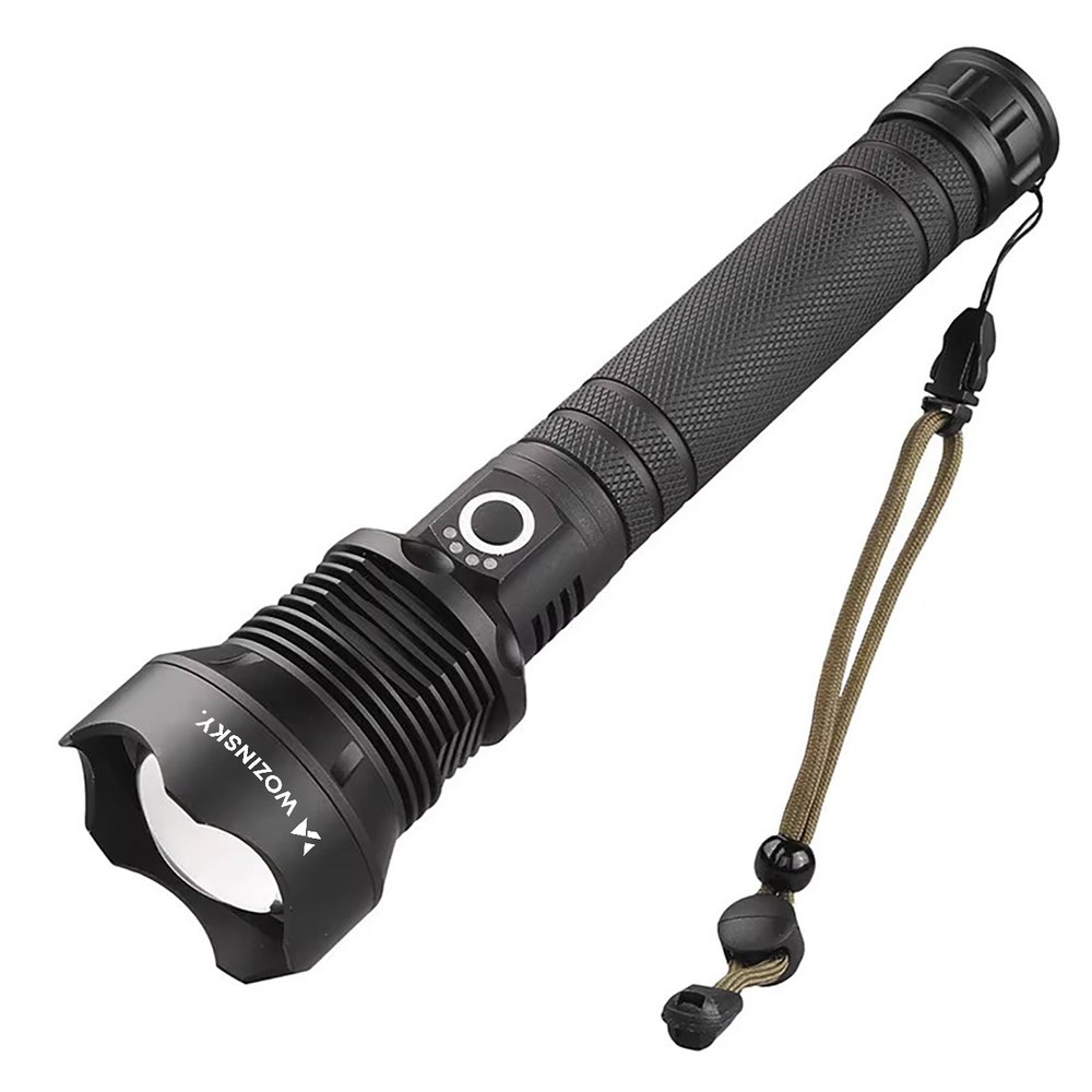 Wozinsky WLT-20W taktinis žibintuvėlis 20 W, 2000 lm, CREE, IP65 su reguliuojamu šviesos spinduliu – juodas - Image 2