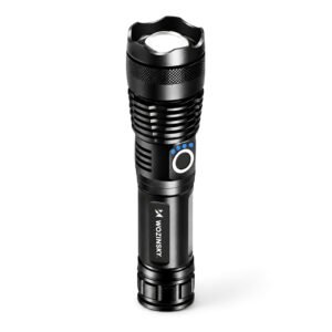 Wozinsky WLT-15W 15W 1500lm CREE IP65 Tactical Flashlight with Adjustable Beam - Black
