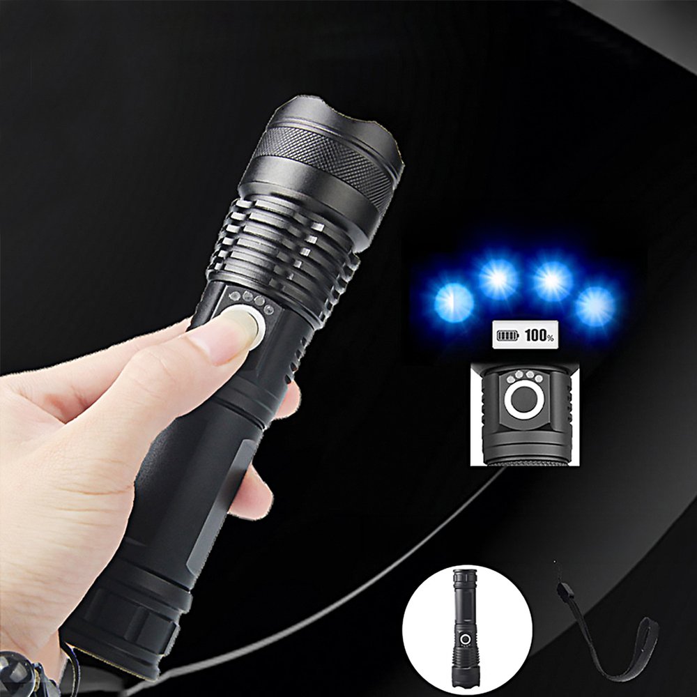 Wozinsky WLT-15W taktinis žibintuvėlis 15 W, 1500 lm, CREE, IP65 su reguliuojamu šviesos spinduliu – juodas - Image 5