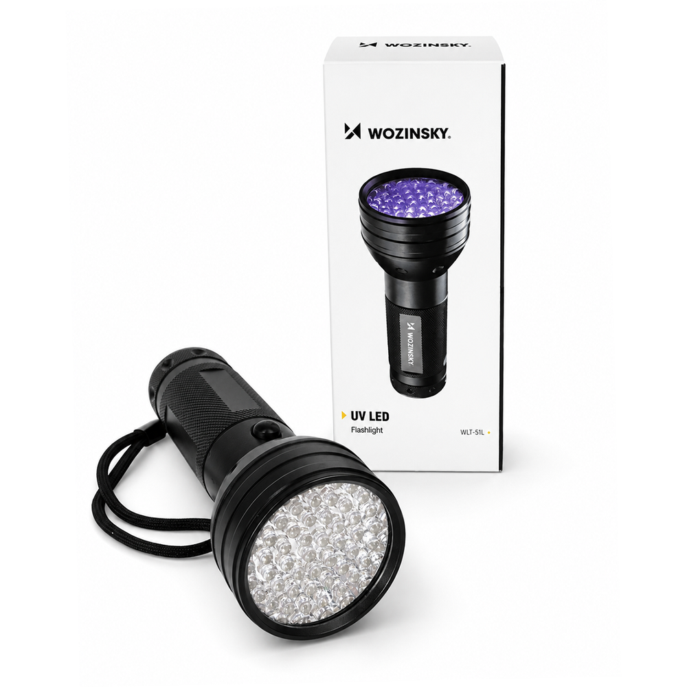 Wozinsky WLT-51L UV žibintuvėlis pėdsakų aptikimui, IP65 – juodas - Image 5