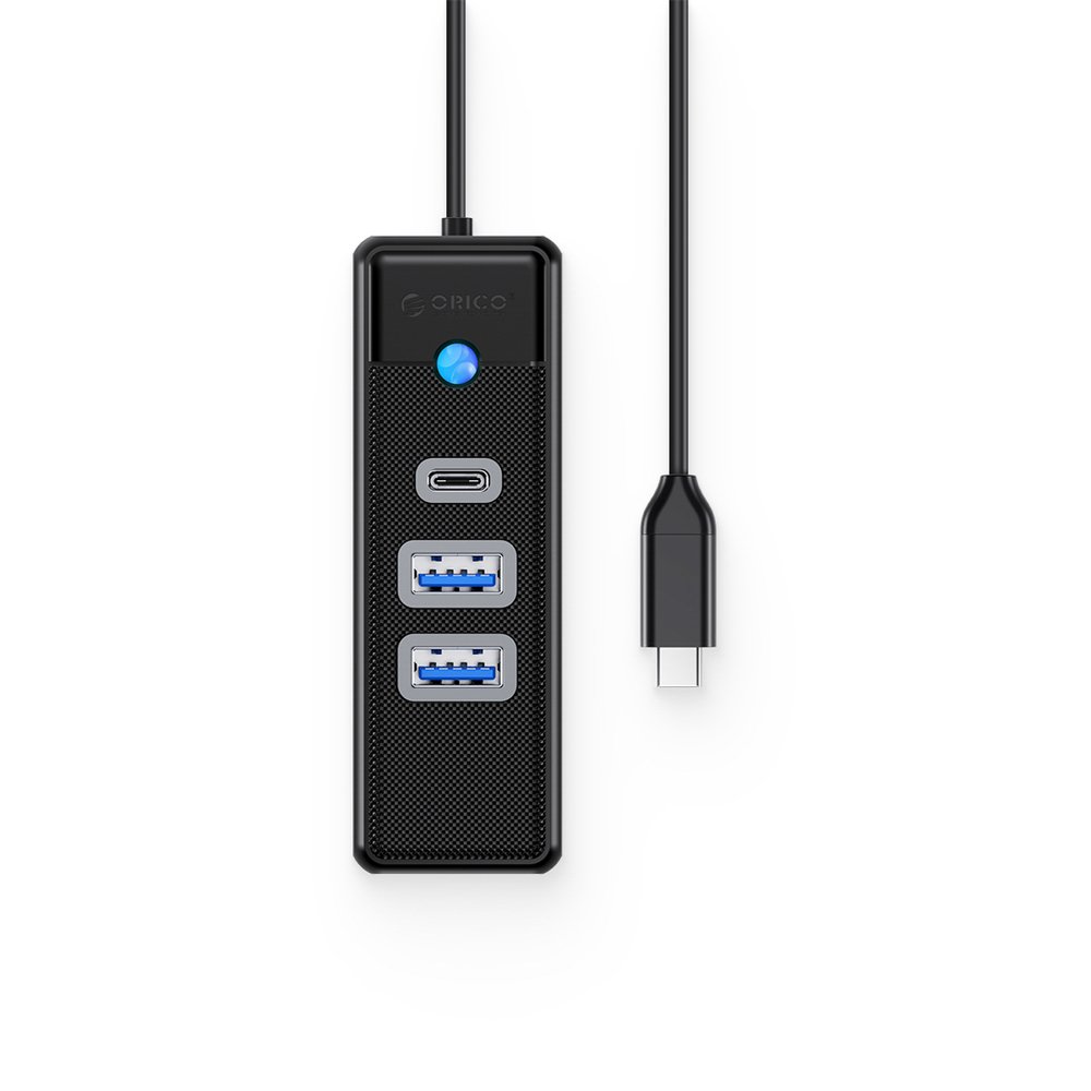 Orico PWC2U-C3 USB šakotuvas 3 prievadų (2×USB-A 3.0, 1×USB-C 3.0), 0,5 m – juodas - Image 2