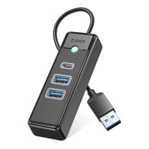 Orico PWC2U-U3 3-port USB hub 2x USB-A 3.0 1x USB-C 3.0 0.15 m - black