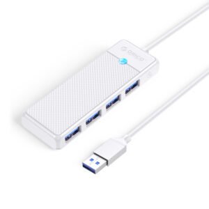 Orico PAPW4A-U3 USB Hub 4-port 4x USB-A 3.0 1.8 m - white