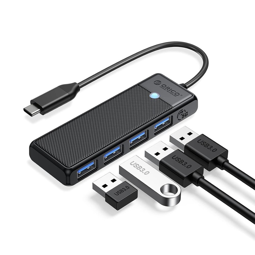 Orico PAPW4A-C3 USB Hub 4-port 4x USB-A 3.0 0.15 m - black