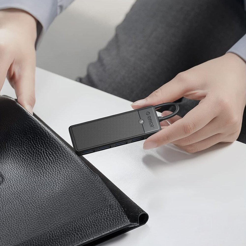 Orico PAPW4A-C3 USB šakotuvas 4×USB-A 3.0, 0,15 m – juodas - Image 4
