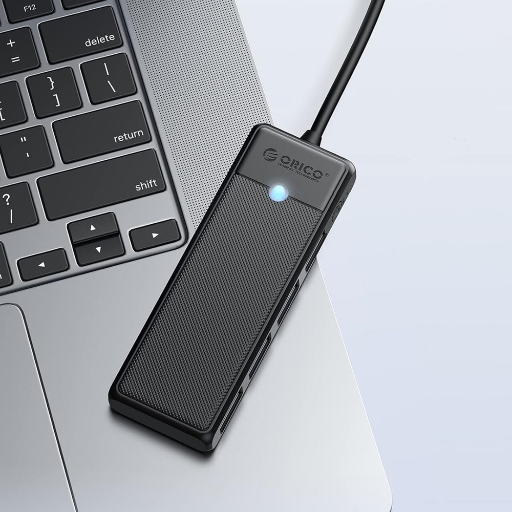 Orico PAPW4A-C3 USB šakotuvas 4×USB-A 3.0, 0,15 m – juodas - Image 6