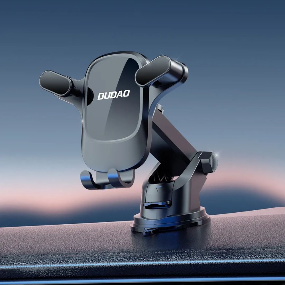 Dudao F5PRO+ automobilinis laikiklis su siurbtuku – juodas - Image 3