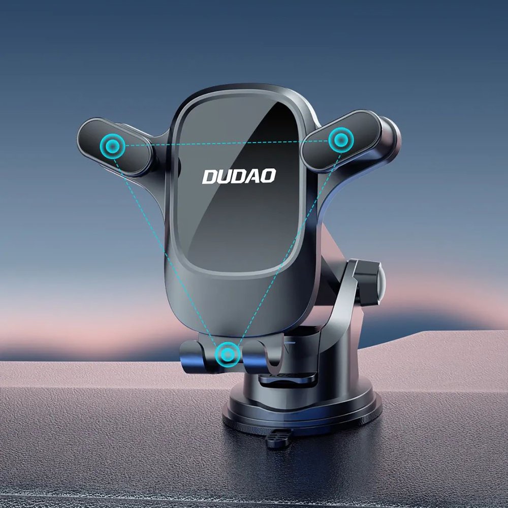 Dudao F5PRO+ automobilinis laikiklis su siurbtuku – juodas - Image 4