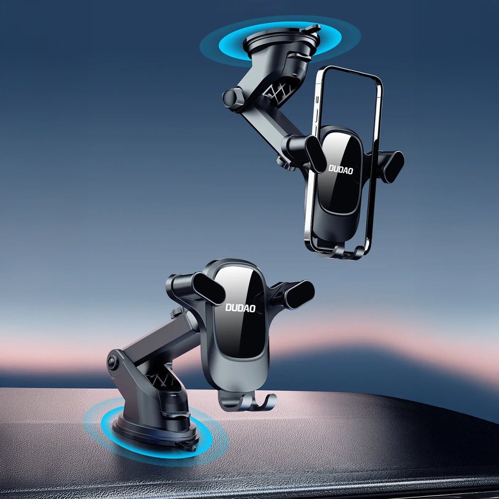 Dudao F5PRO+ automobilinis laikiklis su siurbtuku – juodas - Image 5