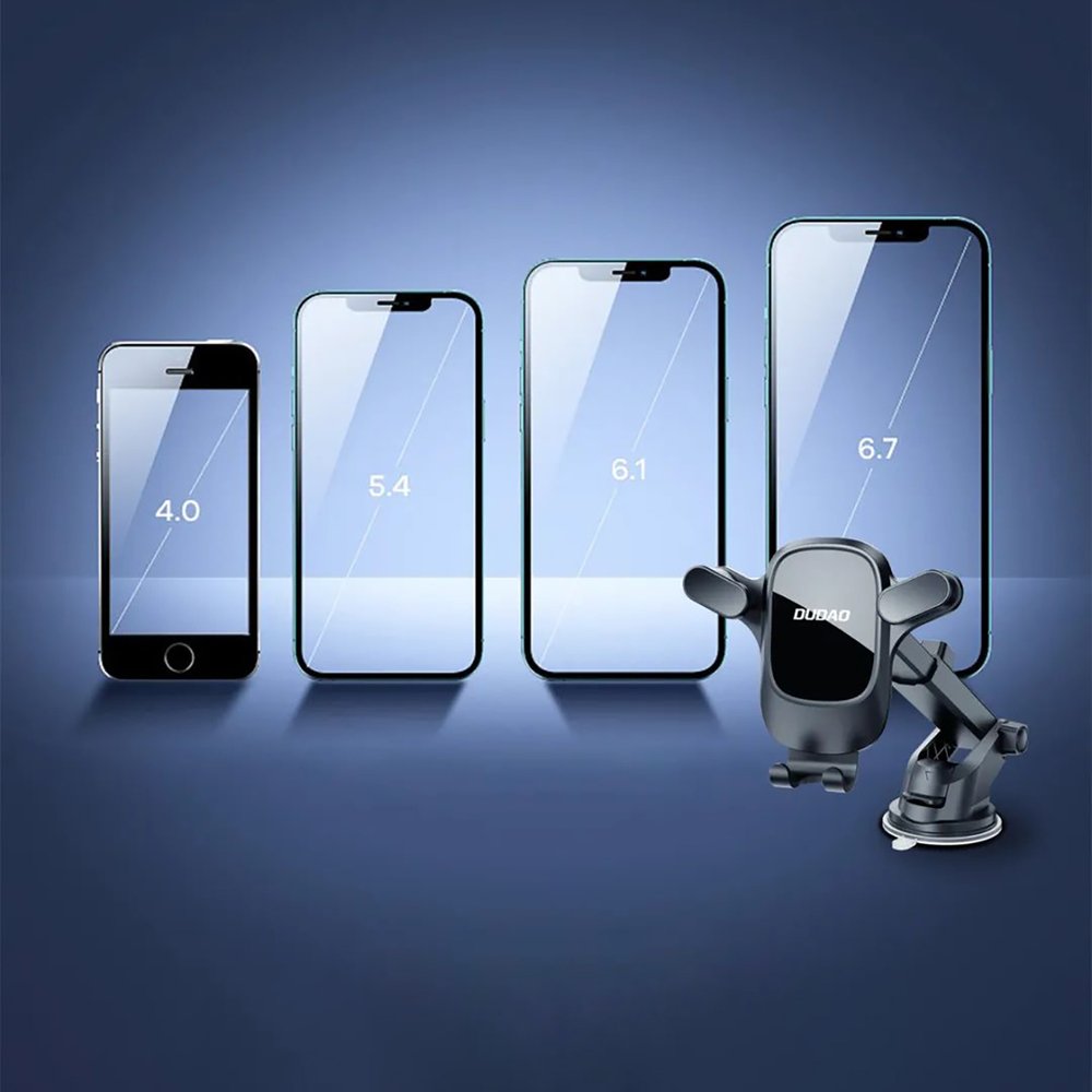 Dudao F5PRO+ automobilinis laikiklis su siurbtuku – juodas - Image 9