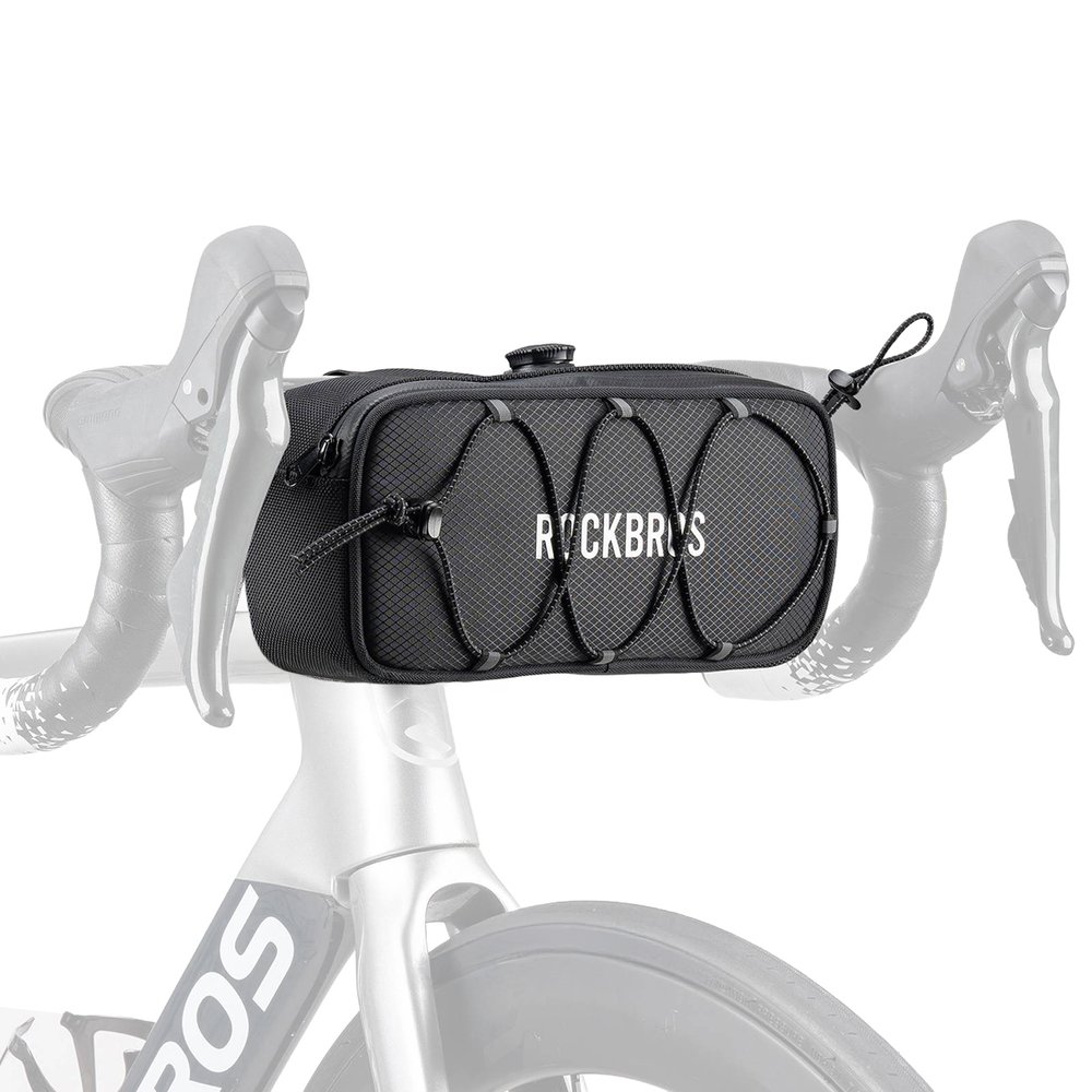 Rockbros TL001 ROAD TO SKY 1.9L Waterproof Handlebar Bike Bag - Black