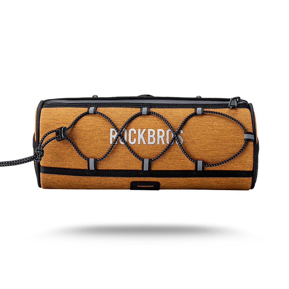 Rockbros TL002 ROAD TO SKY vandeniui atsparus vairo dviračio krepšys 1,5 l – oranžinis - Image 5