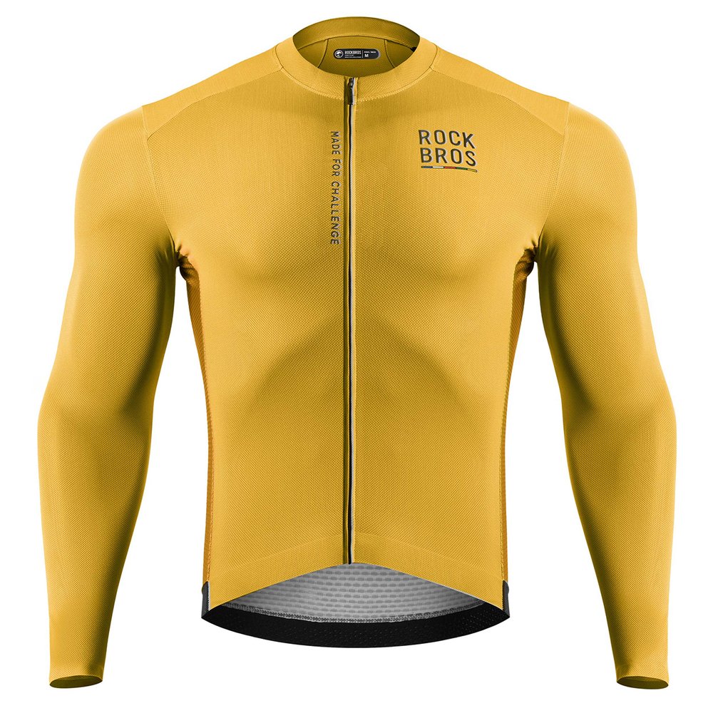 Rockbros 15120015024 ROAD TO SKY men's cycling jersey long sleeve M - yellow