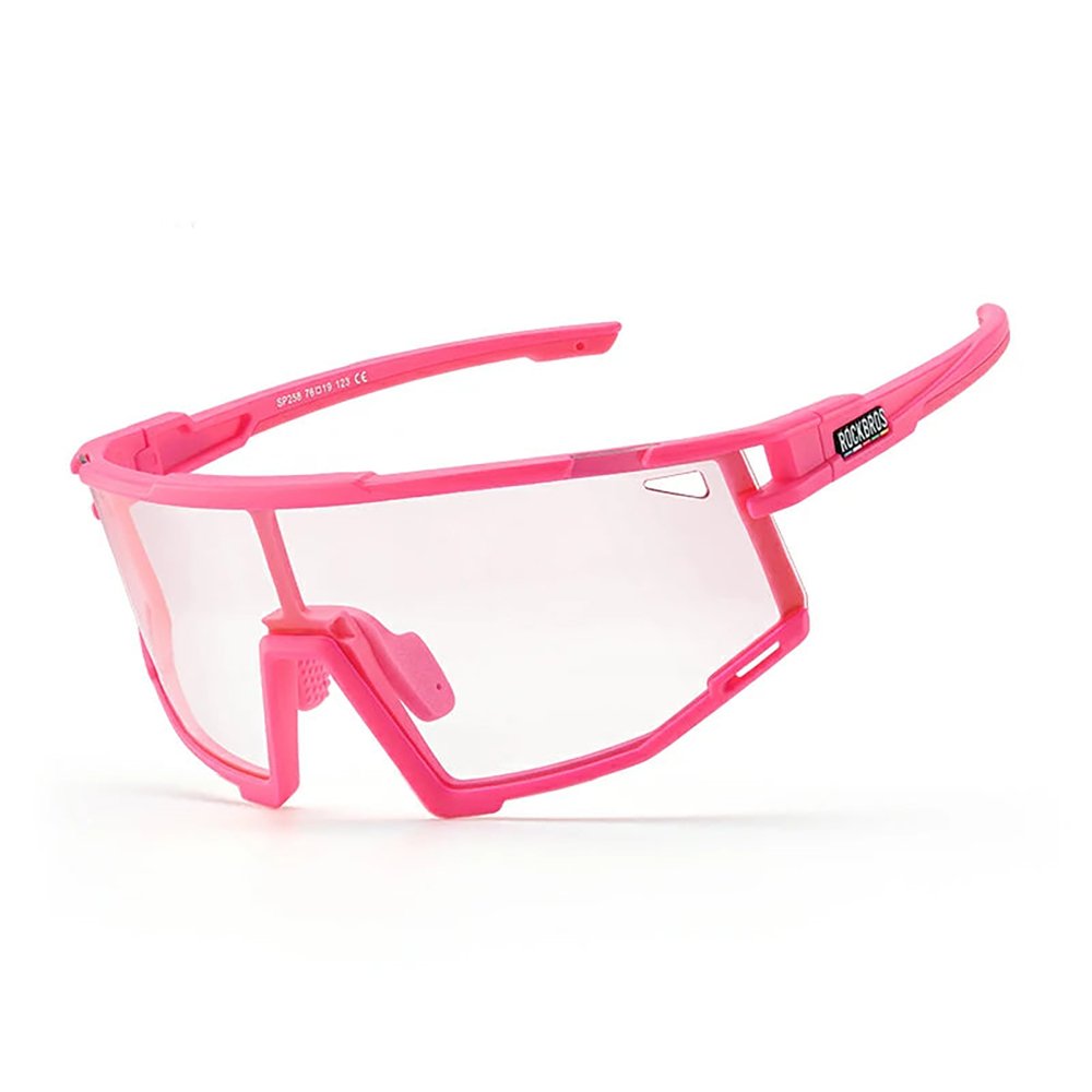 Rockbros SP258 ROAD TO SKY photochromic cycling glasses - pink