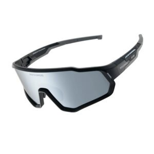 Rockbros SP383 Polarized Mirror Kids Cycling Glasses with UV400 Protection - Black