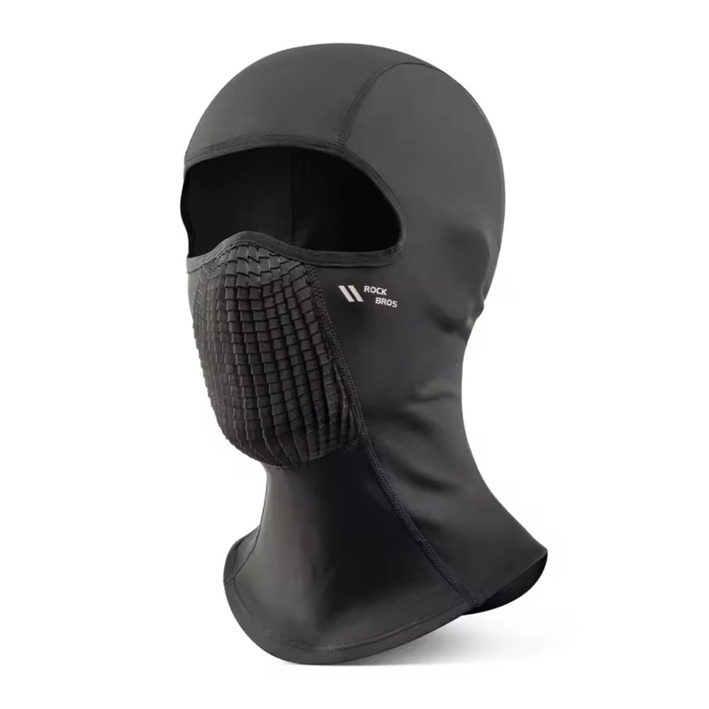 Rockbros LF25699 Fleece Bicycle Balaclava - Black