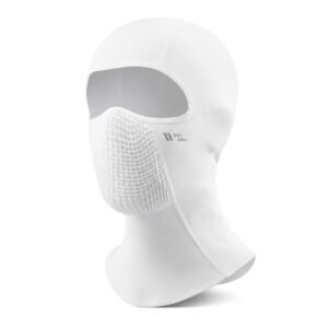 Rockbros LF25699 fleece cycling balaclava - white
