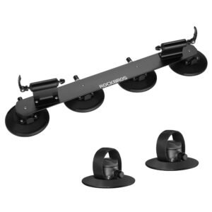 Rockbros XP1002 Suction Cup Roof Rack for 2 Bikes - Black