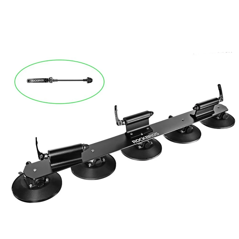 Rockbros XP1003 stogo laikiklis su siurbtukais 3 dviračiams – juodas - Image 4