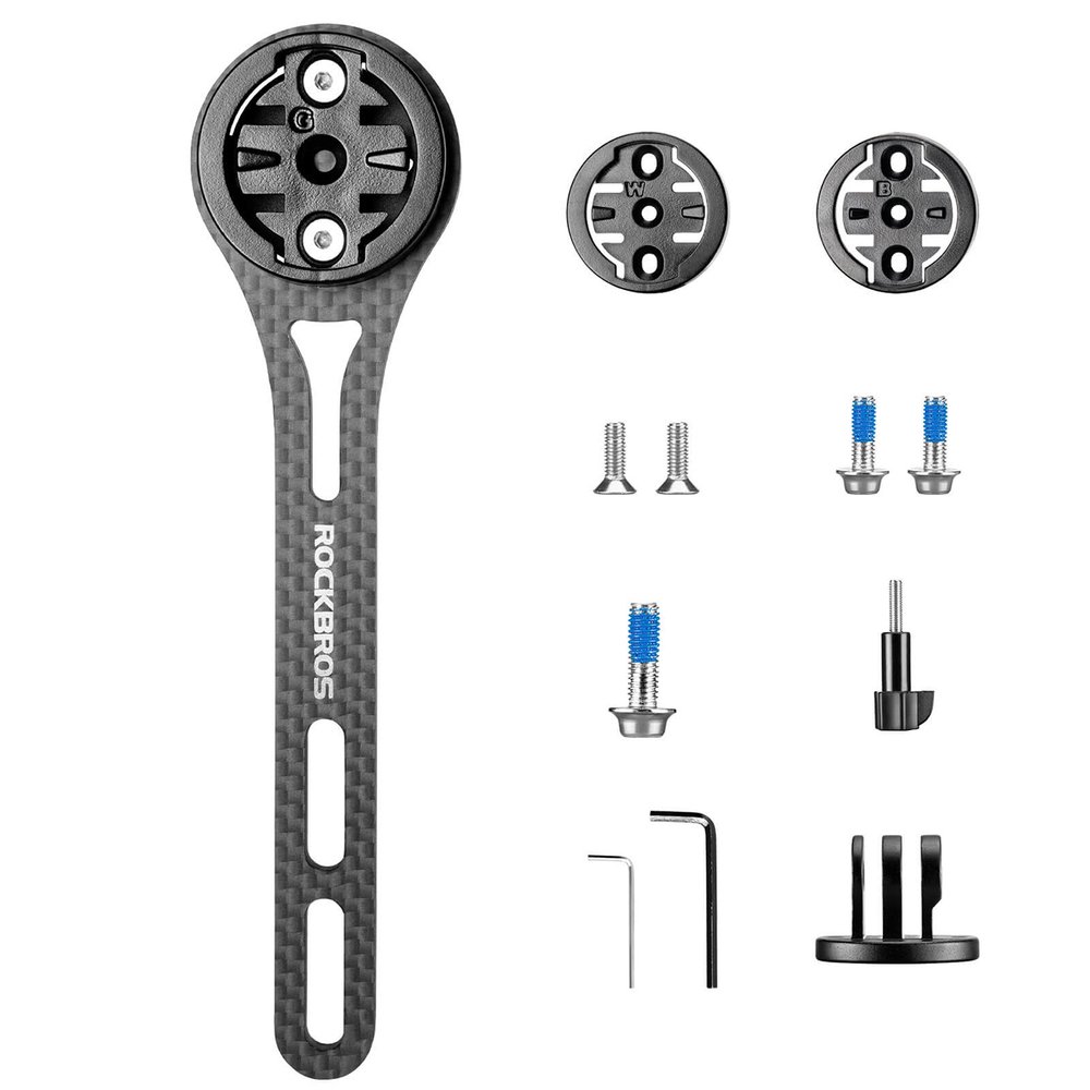 Rockbros FK-307W anglies pluošto dviračio kompiuterio laikiklis – juodas - Image 2