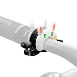 Rockbros 34001100 Children's Bicycle Bell Rabbit Motif - White