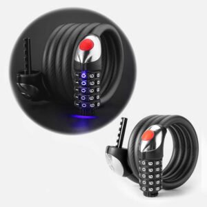 with LED lighting - black