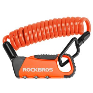 Rockbros RBK6N Combination Bike Lock - Orange